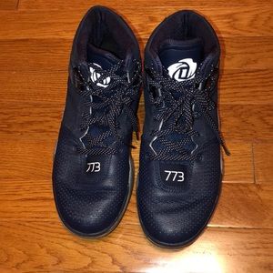 Adidas navy basketball high tops